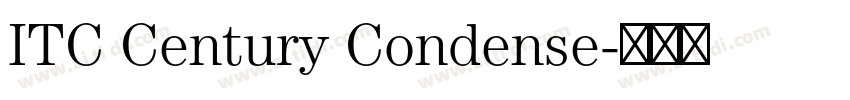 ITC Century Condense字体转换